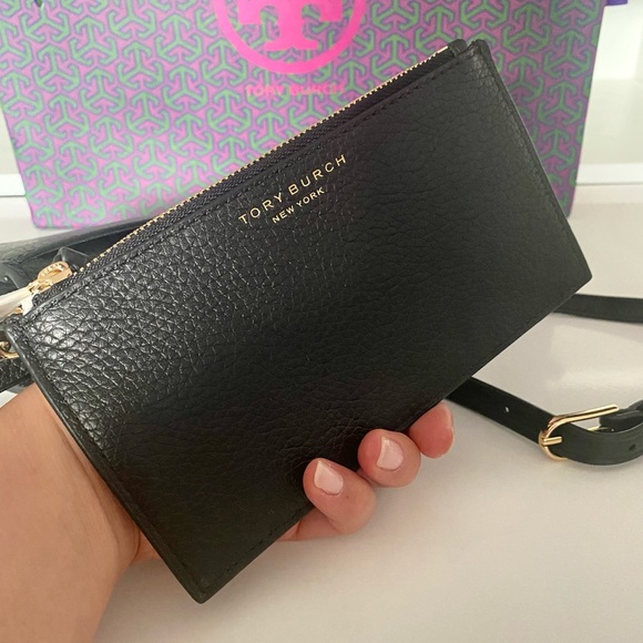 🚫SOLD🚫🛍NEW🛍Tory Burch Thea Flat Wallet Crossbody Bag/shoulder bag/leather - Picture 5 of 15